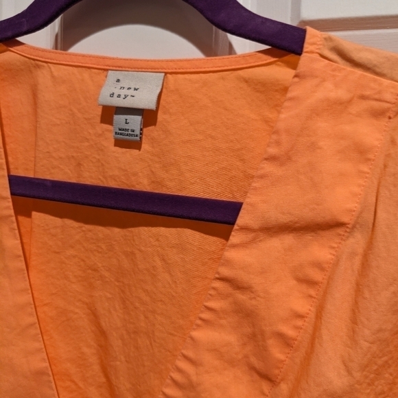 Coral Wrap Top - Picture 2 of 3